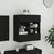 Produktbild 5 för Väggmonterad tv-bänk LED svart 58,5x30x60,5 cm