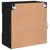 Produktbild 10 för Väggmonterad tv-bänk LED svart 58,5x30x60,5 cm