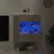 Produktbild 4 för Väggmonterad tv-bänk LED betonggrå 58,5x30x60,5 cm