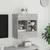 Produktbild 5 för Väggmonterad tv-bänk LED betonggrå 58,5x30x60,5 cm