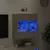 Produktbild 4 för Väggmonterad tv-bänk LED grå sonoma 58,5x30x60,5 cm