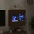 Produktbild 4 för Väggmonterad tv-bänk LED brun ek 58,5x30x60,5 cm