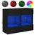 Produktbild 2 för Väggmonterad tv-bänk LED svart 78,5x30x60,5 cm