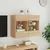 Produktbild 5 för Väggmonterad tv-bänk LED sonoma-ek 78,5x30x60,5 cm