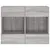 Produktbild 7 för Väggmonterad tv-bänk LED grå sonoma 78,5x30x60,5 cm