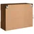 Produktbild 10 för Väggmonterad tv-bänk LED brun ek 78,5x30x60,5 cm