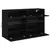 Produktbild 8 för Väggmonterad tv-bänk LED svart 98,5x30x60,5 cm