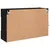 Produktbild 10 för Väggmonterad tv-bänk LED svart 98,5x30x60,5 cm