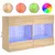 Produktbild 2 för Väggmonterad tv-bänk LED sonoma-ek 98,5x30x60,5 cm