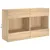 Produktbild 3 för Väggmonterad tv-bänk LED sonoma-ek 98,5x30x60,5 cm