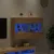 Produktbild 4 för Väggmonterad tv-bänk LED sonoma-ek 98,5x30x60,5 cm