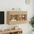 Produktbild 5 för Väggmonterad tv-bänk LED sonoma-ek 98,5x30x60,5 cm