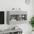 Produktbild 5 för Väggmonterad tv-bänk LED betonggrå 98,5x30x60,5 cm