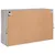 Produktbild 10 för Väggmonterad tv-bänk LED grå sonoma 98,5x30x60,5 cm