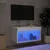 Produktbild 3 för TV-bänk med LED-belysning vit 60x30x30 cm