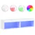 Produktbild 2 för Tv-bänk med LED-belysning 2 st vit 60x30x30 cm