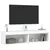 Produktbild 6 för Tv-bänk med LED-belysning 2 st vit 60x30x30 cm