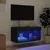 Produktbild 3 för Tv-bänk med LED-belysning svart 60x30x30 cm