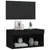 Produktbild 6 för Tv-bänk med LED-belysning svart 60x30x30 cm