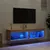 Produktbild 3 för Tv-bänk med LED-belysning 2 st sonoma-ek 60x30x30 cm