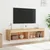 Produktbild 5 för Tv-bänk med LED-belysning 2 st sonoma-ek 60x30x30 cm