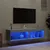 Produktbild 3 för TV-bänk med LED-belysning 2 st betonggrå 60x30x30 cm