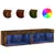 Produktbild 2 för Tv-bänk med LED-belysning 2 st rökfärgad ek 60x30x30 cm