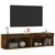 Produktbild 6 för Tv-bänk med LED-belysning 2 st rökfärgad ek 60x30x30 cm