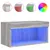 Produktbild 2 för Tv-bänk med LED-belysning grå sonoma 60x30x30 cm