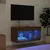 Produktbild 3 för Tv-bänk med LED-belysning brun ek 60x30x30 cm