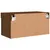 Produktbild 10 för Tv-bänk med LED-belysning brun ek 60x30x30 cm