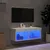 Produktbild 3 för Tv-bänk med LED-belysning vit 80x30x30 cm