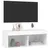 Produktbild 6 för Tv-bänk med LED-belysning vit 80x30x30 cm