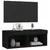 Produktbild 6 för Tv-bänk med LED-belysning svart 80x30x30 cm