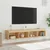 Produktbild 5 för Tv-bänk med LED-belysning 2 st sonoma-ek 80x30x30 cm
