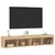 Produktbild 6 för Tv-bänk med LED-belysning 2 st sonoma-ek 80x30x30 cm