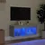 Produktbild 3 för Tv-bänk med LED-belysning betonggrå 80x30x30 cm