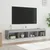 Produktbild 5 för TV-bänk med LED-belysning 2 st betonggrå 80x30x30 cm