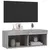 Produktbild 6 för TV-bänk med LED-belysning grå sonama 80x30x30 cm
