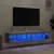 Produktbild 4 för TV-bänk med LED-belysning 2 st grå sonoma 80x30x30 cm