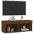 Produktbild 6 för Tv-bänk med LED-belysning brun ek 80x30x30 cm