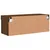 Produktbild 10 för Tv-bänk med LED-belysning brun ek 80x30x30 cm
