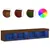 Produktbild 2 för Tv-bänk med LED-belysning 2 st brun ek 80x30x30 cm
