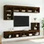 Produktbild 3 för Tv-bänk med LED-belysning 2 st brun ek 80x30x30 cm