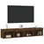 Produktbild 6 för Tv-bänk med LED-belysning 2 st brun ek 80x30x30 cm