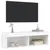 Produktbild 6 för Tv-bänk med LED-belysning vit 100x30x30 cm