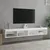 Produktbild 5 för TV-bänk med LED-belysning 2 st vit 100x30x30 cm