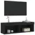 Produktbild 8 för Tv-bänk med LED-belysning svart 100x30x30 cm