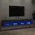 Produktbild 4 för Tv-bänk med LED-belysning 2 st svart 100x30x30 cm