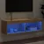 Produktbild 4 för Tv-bänk med LED-belysning sonoma-ek 100x30x30 cm